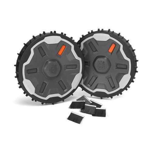 Kits roues pour robots tondeuses 310E NERA, 410XE NERA, 320 NERA, 430X NERA, 450X HUSQVARNA 536849201 photo du produit