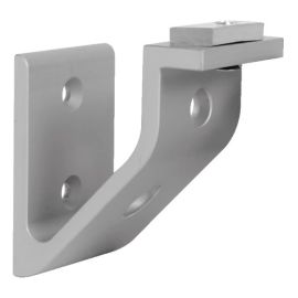 Support profil&eacute; pour main courante Duval aluminium anodis&eacute; argent - 61-0102-2000 photo du produit Principale M