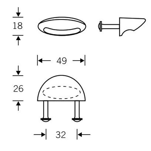 FSB 3629-01 bouton de meuble 3629 aluminium pas cher Secondaire 1 L