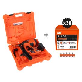 Pack cloueur Spit PULSA P27P +15000 clous HC6-17 + Batterie 2,5 Ah + chargeur en coffret - 019499 photo du produit Principale M