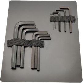 Trousse avec 12 clés mâles coudés courtes 6 pans Sam outillage en mm - 62-TR12 photo du produit Principale M