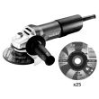 Meuleuse d'angle 850W W 850-125 en boite carton + 25 disques - METABO - SHRP6 pas cher