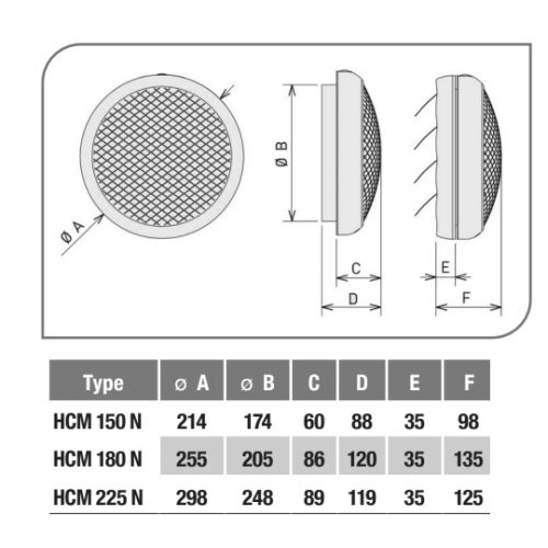 Aérateur de vitre débit moyen HCM 150 N - UNELVENT - 450285 pas cher Secondaire 1 L