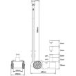 Cric hydropneumatique long 20 - 40 t poids lourd - SAM OUTILLAGE - CRH215LB pas cher Secondaire 2 S