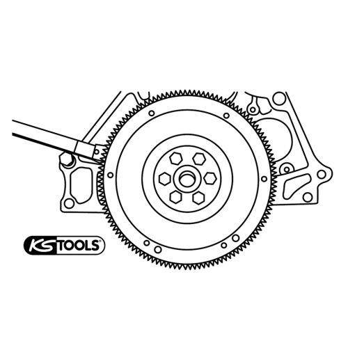 Clé de blocage de volant moteur pour Opel KS TOOLS 150.2438 photo du produit Secondaire 1 L