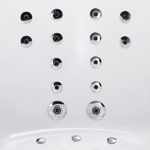 Baignoire balnéo 61 Jets AQUA 140 IPOWER droite en angle 2 places - THALASSOR - AQUA140D-IP pas cher Secondaire 6 L