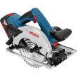 Scie circulaire 18 V GKS 18V-57 G Professional + 2 batteries 4 Ah + chargeur rapide + coffret L-BOXX BOSCH 06016A2106 photo du produit Secondaire 2 S