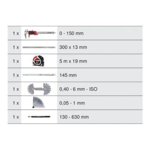 Module d'outils de mesure 7 pi&egrave;ces KS TOOLS 713.8007 photo du produit Secondaire 1 L