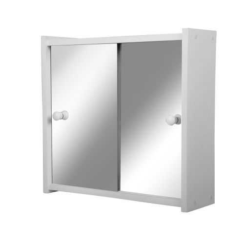 Armoire de toilette double porte coulissante BAXTER WHITE - PRADEL - 165915 pas cher Secondaire 2 L