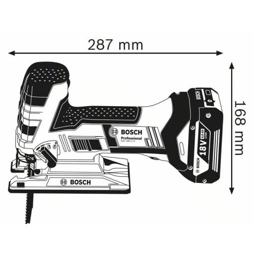 Scie sauteuse 18V GST 18 V-LI S + 2 batteries Procore 4 Ah + chargeur + coffret L-Boxx BOSCH 06015A510Q photo du produit Secondaire 6 L