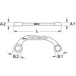 Clé polygonale demi-lune 10 x 12 mm KS TOOLS 518.0852 photo du produit Secondaire 1 S