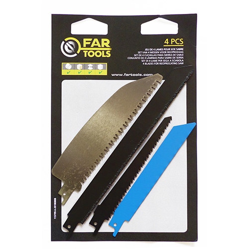 Jeu de 4 lames pour scie sabre FARTOOLS 115799 photo du produit Secondaire 2 L