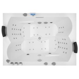 Baignoire balnéo rectangulaire 66 Jets KROMA IPOWER Thalassor 2 places pas cher Principale M