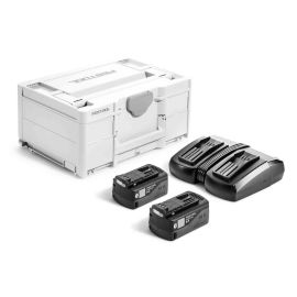 Set énergie SYS 18V Festool 2 batteries 5 Ah + chargeur rapide + coffret Systaine SYS3 - 577707 pas cher Principale M