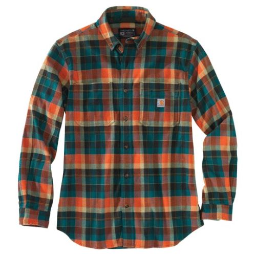 Chemise à carreaux HAMILTON TS orange/vert CARHARTT S1104909H25S photo du produit Principale L