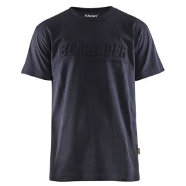 T-shirt imprim&eacute; 3D &agrave; manches courtes bleu marine TS BL&Aring;KL&Auml;DER 353110428600S photo du produit Principale M