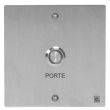 Bouton poussoir NO/NF sur plaque inox 80x80mm avec 2 vis anti-vandales - HERACLES - PL80NFL pas cher