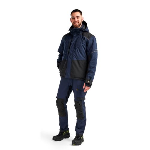 Veste hiver stretch a capuche marine fonce/noir T4XL - BLÅKLÄDER - 4881198786994XL pas cher Secondaire 2 L