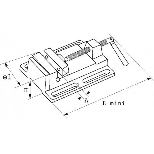 Etau d'appoint pour perceuse à colonnes - SAM OUTILLAGE - 399-10N pas cher Secondaire 1 L