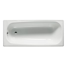 Baignoire CONTESA Roca en acier 1 trou D 35 mm fond antidérapant blanc photo du produit Principale M