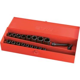 Coffret de douilles à chocs 1/2'' Sam Outillage 19 outils en mm - 72-NS19 pas cher Principale M