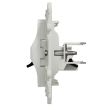 Prise haut-parleur ODACE 1 sortie bornes pression fixation par vis blanc - SCHNEIDER ELECTRIC - S520487 pas cher Secondaire 3 S