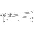 Coupe-boulon bras tubes standard N°2 SAM OUTILLAGE L-95-2 photo du produit Secondaire 1 S
