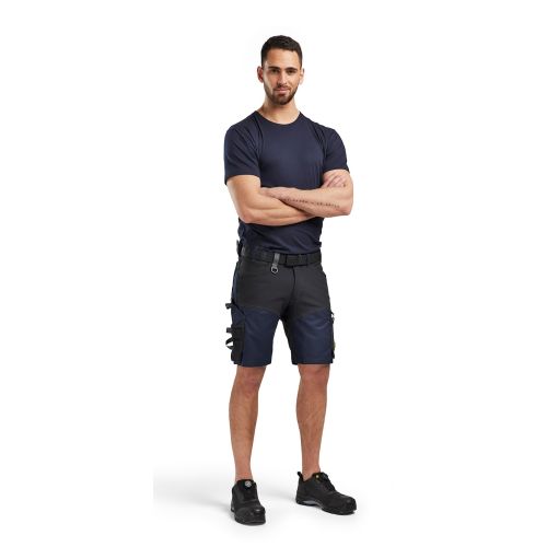 Short artisan stretch marine foncé/noir T38 - BLÅKLÄDER - 179818608699C44 pas cher Secondaire 5 L