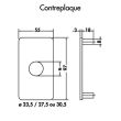Contreplaque pour verrous VEGA diamètre 23 mm JPM 332020-01-0A photo du produit Secondaire 1 S