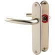 Ensemble SAN DIEGO petit model type bec de cane finition F2 aluminium aspect champagne - HOPPE - 3230303 pas cher