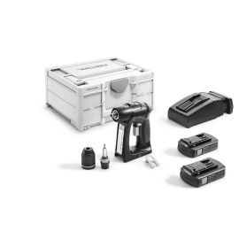 Perceuse-visseuse sans-fil Festool C18 C 3,1-Plus 18 V + 2batteries 3,1 Ah + chargeur + Systainer pas cher Principale M