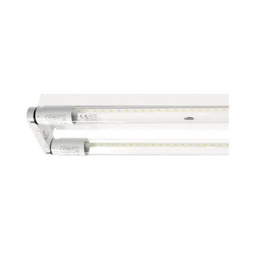 Support double tube LED T8 phase / neutre même côté 1200 mm MIIDEX LIGHTING 76110 photo du produit Secondaire 2 L