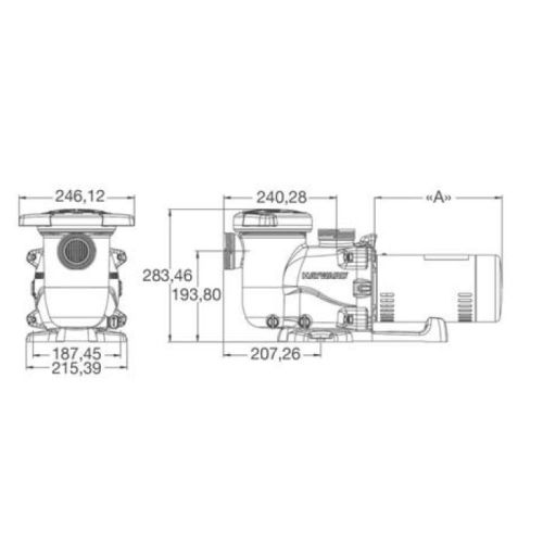 Pompes 1,5cv monophasé MAX-FLO XL - HAYWARD - HAY-100-0094 pas cher Secondaire 1 L