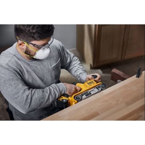 Ponceuse à bande XR 18 V Brushless - 2 batteries 5 Ah + chargeur + coffret T-STAK VI DEWALT DCW220P2-QW photo du produit Secondaire 11 L