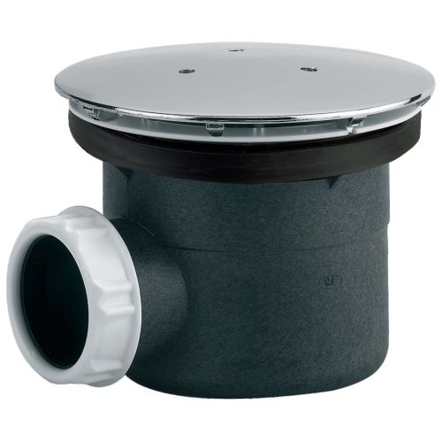 Bonde de douche à capot métal rond 120 mm pour douche D90 sortie horizontale VALENTIN 00 568000 000 00 photo du produit Secondaire 1 L