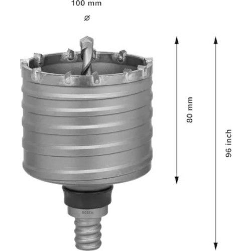 Couronne-trépan SDS-Max-5 100x80x96mm - BOSCH - 2608580524 pas cher Secondaire 1 L