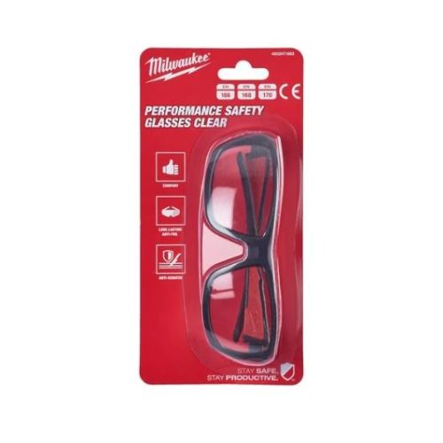 Lunettes de sécurité claires PERFORMANCE 1PC antibuée/anti-rayure MILWAUKEE 4932471883 photo du produit Secondaire 5 L