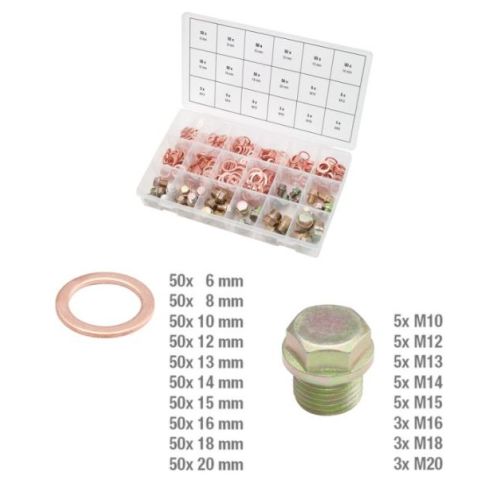 Assortiment de vis de vidange carter et joint X354 534 pièces KS TOOLS 970.0200 photo du produit Secondaire 1 L