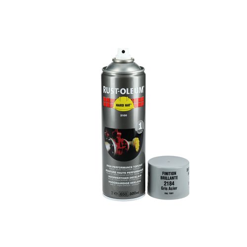 Couche de finition Hard Hat Ral-couleurs gris anthracite RAL 7016 500ml - RUST-OLEUM - 2189 pas cher Secondaire 3 L