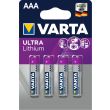 Piles ULTRA LITHIUM 1,5 V LR03 AAA VARTA 6103301404 photo du produit