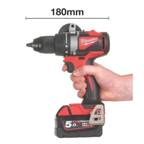 Perceuse-visseuse 18V M18 BLDD2-502X + 2 batteries 5 Ah + chargeur + HD-Box MILWAUKEE 4933464515 photo du produit Secondaire 1 L