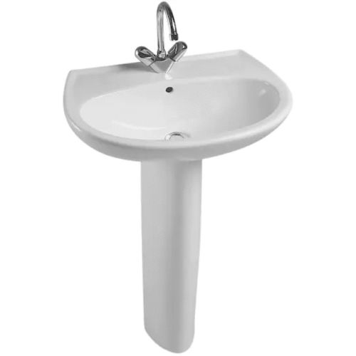 Lavabo percé céramique blanc 54CM BRIVE - JACOB DELAFON - E1282F-00 pas cher Principale L