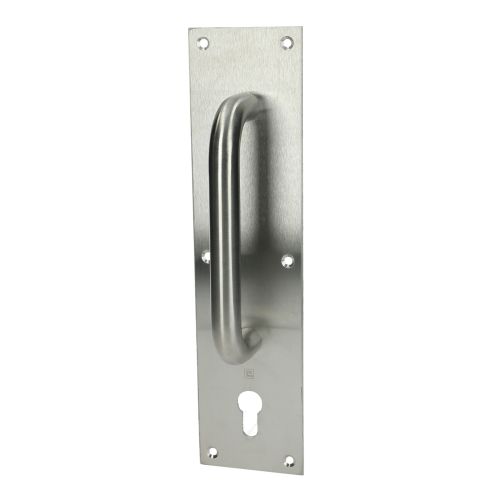 Poignée sur plaque tirage clé I inox brossé HERACLES B-INOX-PT902 photo du produit Secondaire 4 L