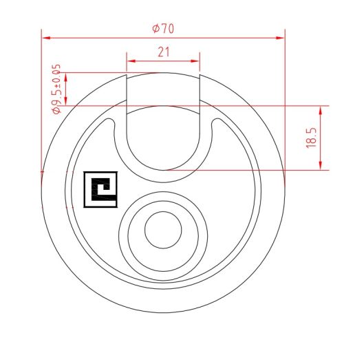 Cadenas disque LUNA LU70 - HERACLES - I-CAD-LU70 pas cher Secondaire 2 L