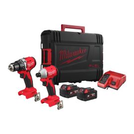 Pack 2 outils 18V M18 Milwaukee Tool BLPCPP2B-502C (M18 BLDDRC + M18 BLIDRC) + 2 batteries 5 Ah + chargeur + coffret - 4933492837 photo du produit Principale M