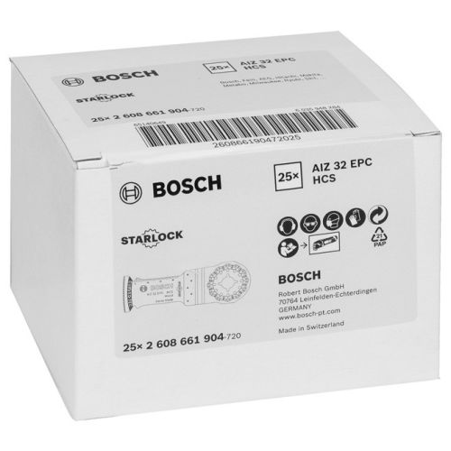 Lame de scie oscillante AIZ32EPC HCS bois Starlock 32x50mm boîte de 25 - BOSCH - 2608661904 pas cher Secondaire 5 L