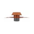 Chapeau de ventilation D160 terracotta avec collerette d'&eacute;tanch&eacute;it&eacute; NICOLL VVE16T photo du produit Secondaire 1 S