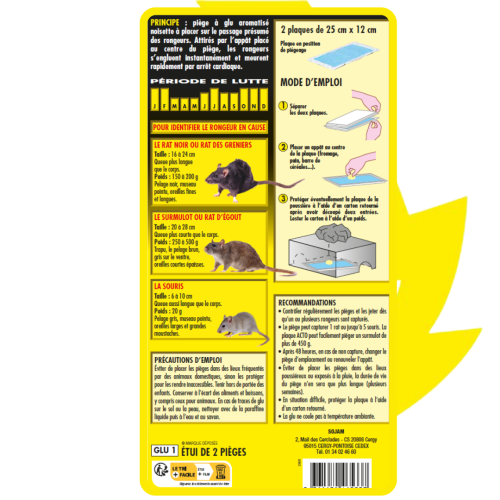 Piège à glu pour les rats et souris aromatisé noisette ACTO RONGEURS GLU1 photo du produit Secondaire 1 L