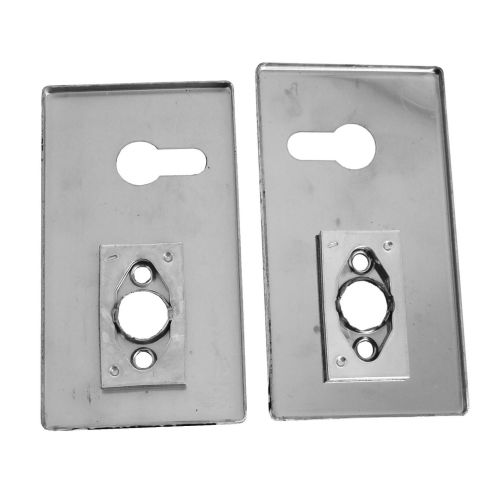 Ensemble à bouton sur plaque horizontale pour clé I finition inox brossé - BRICARD - 2036021 pas cher Secondaire 2 L