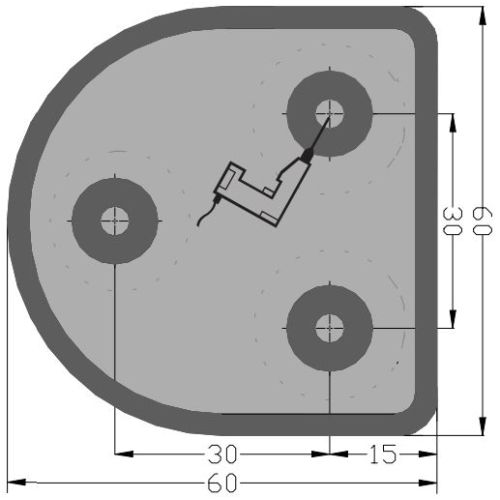 Support pour clignotant KIAROS CAME KIAROS photo du produit Secondaire 1 L